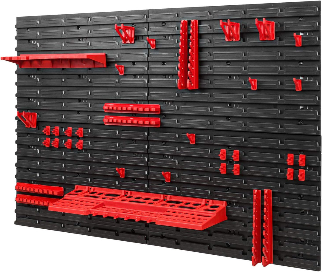 PAFEN Werkzeugwand Lagersystem – 1152 x 780 mm Wandregal mit Werkzeughaltern – Set 38 Zubehör Werkze