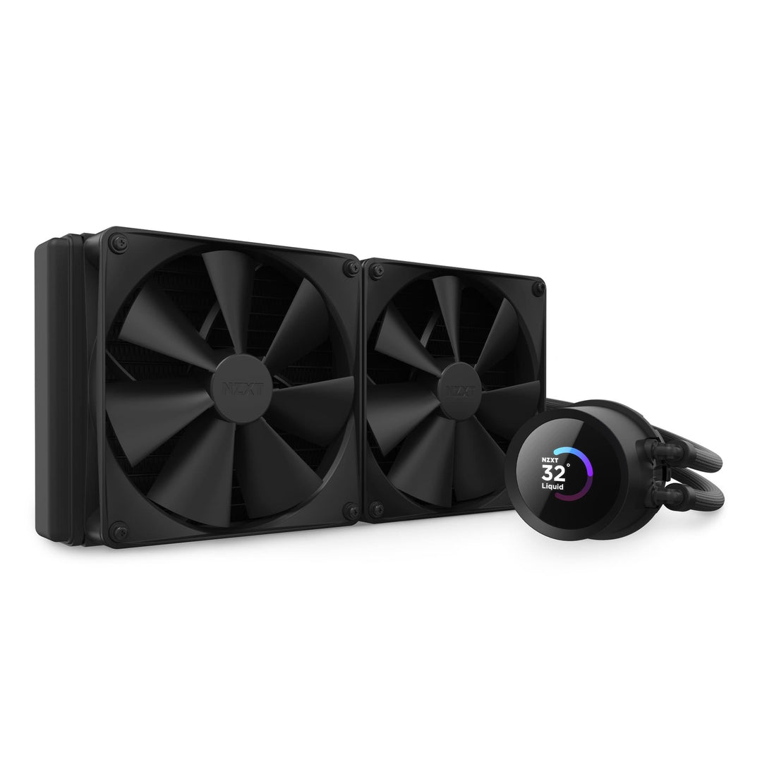 NZXT Kraken 240 - RL-KN240-B1-240mm AIO CPU Wasserkühlung - 1,54" LCD Display 240x240-2x120mm PWM Fa
