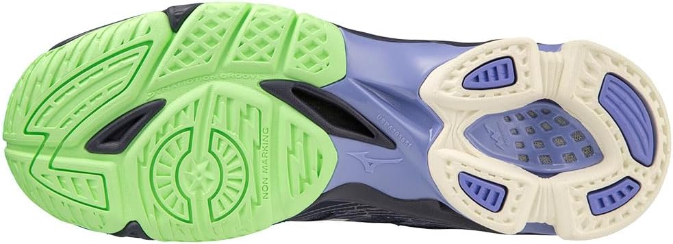 Mizuno Unisex WellenspannungVolleyball 39 EU Eveblue Techgreen Iolite, 39 EU Eveblue Techgreen Iolit