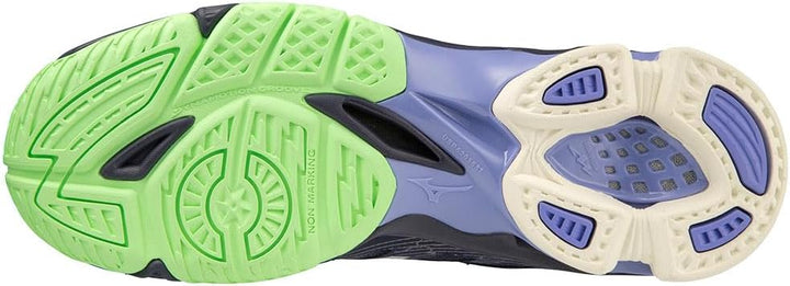 Mizuno Unisex WellenspannungVolleyball 39 EU Eveblue Techgreen Iolite, 39 EU Eveblue Techgreen Iolit