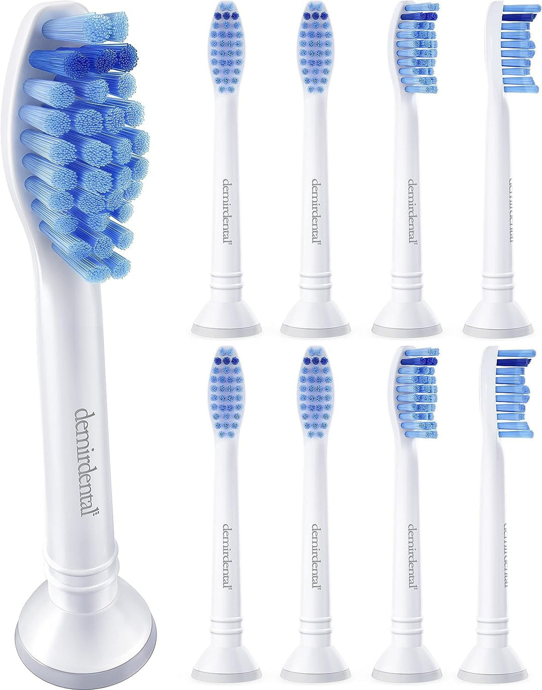 8er demirdental Aufsätze passend für Philips Sonicare Ersatzbürsten ProResults Medium Bürstenköpfe,
