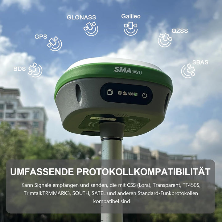 SMA26 Pro Base RTK-Vermessungssystem, Basisstation, GNSS-Empfänger, Neigungskompensation, 4G/WiFi/Bl