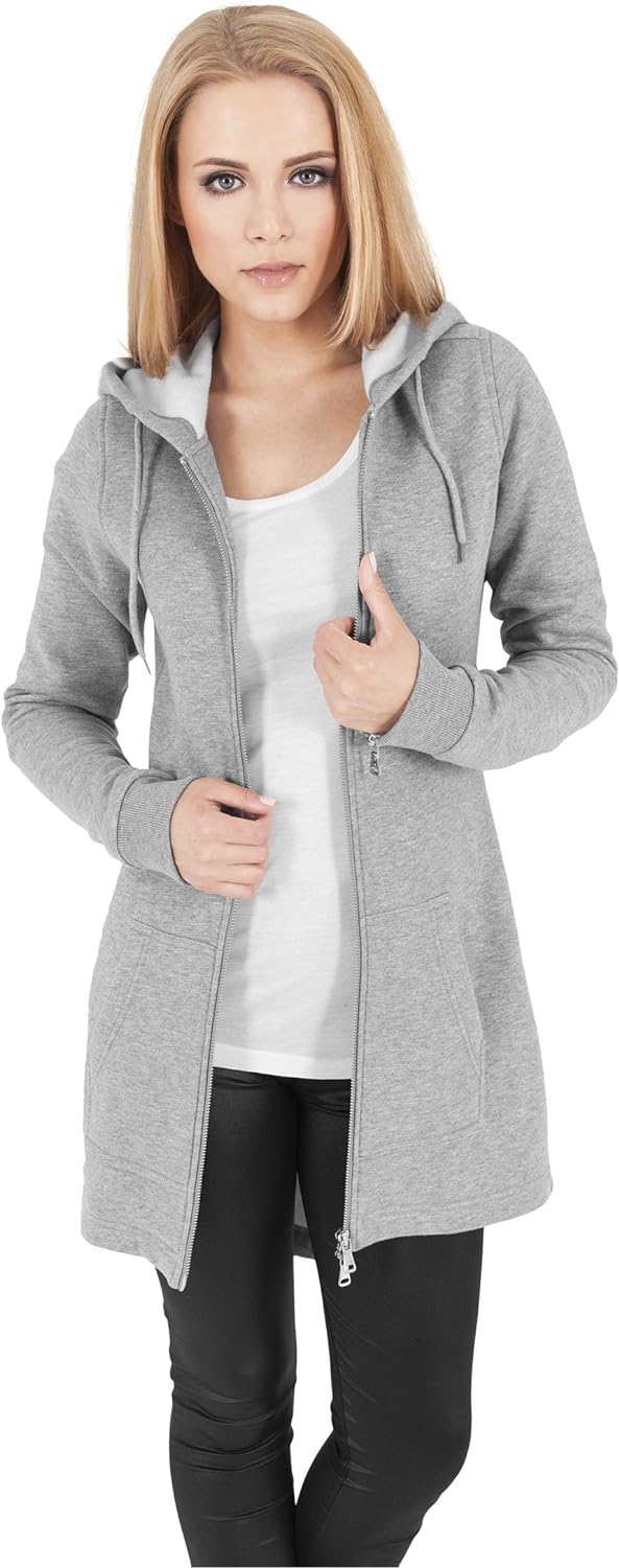 Urban Classics TB1075 Ladies Sweat Parka Jacke Damen, Farbe:Burgundy, Grössen:L