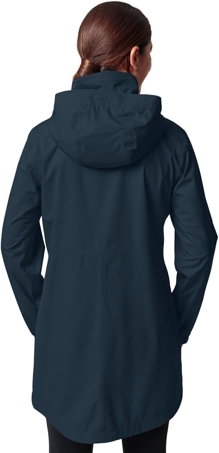 VAUDE Women's Escape Parka - Wasserdichter Regen-Parka aus recyceltem Polyester, 87,5cm Länge, Atmu
