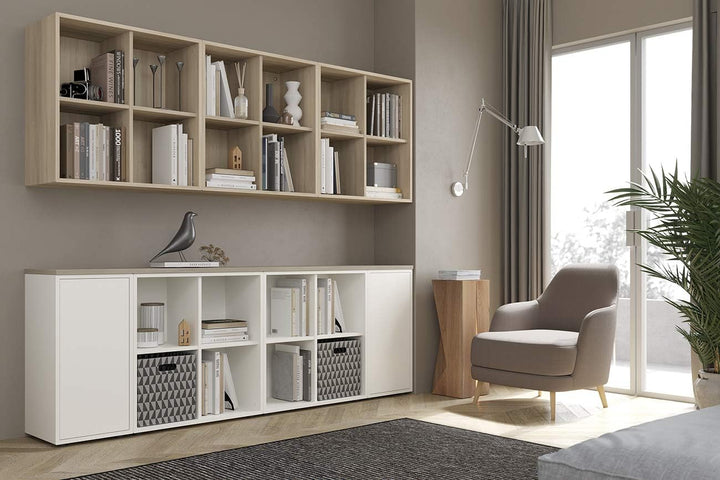 Iconico Home QBE, Wandwürfel mit 4 Fächern, Eingang, Wohnzimmer, Schlafzimmer, Jugendzimmer, Arbeits