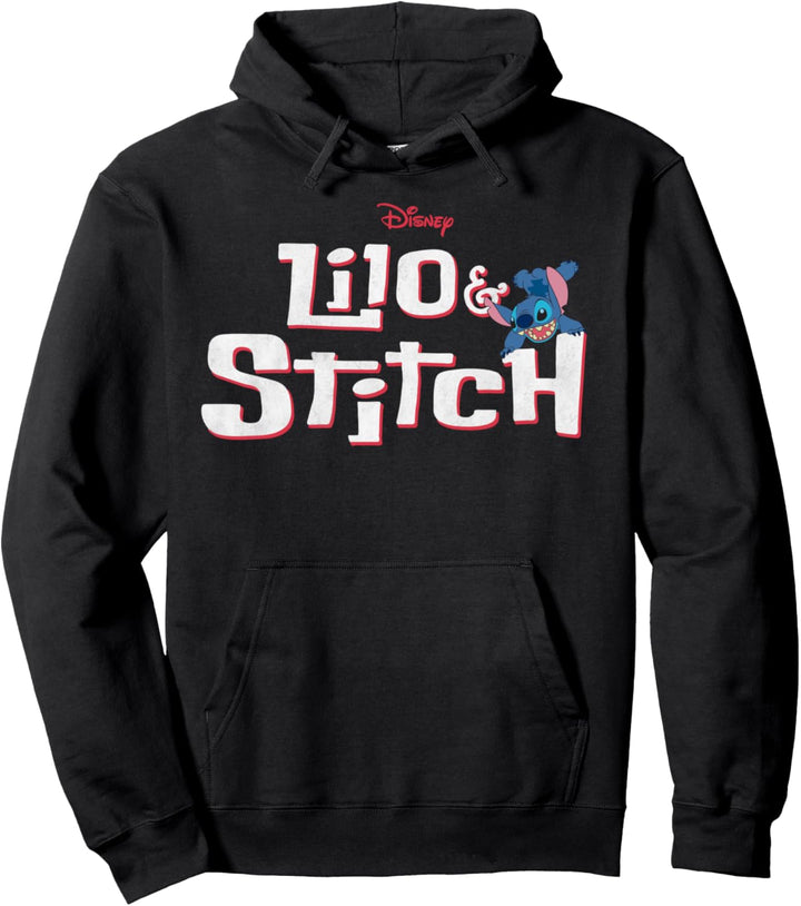 Disney Lilo & Stitch Logo Stitch Crawl Pullover Hoodie