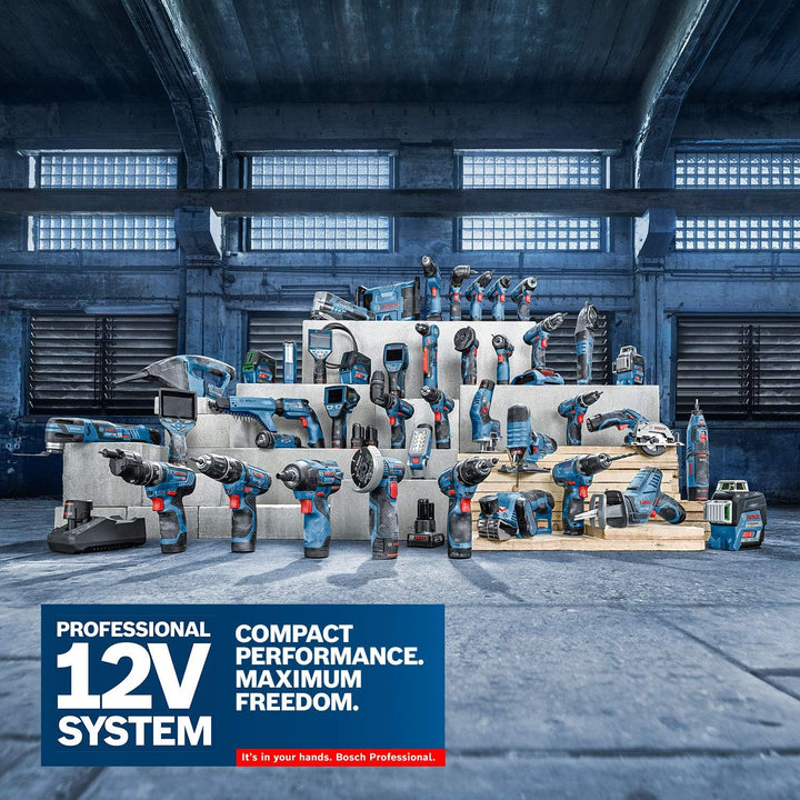 Bosch Professional 12V System Akku Schlagbohrschrauber GSB 12V-30 (inkl. 2x2.0Ah Akku, Schnellladege