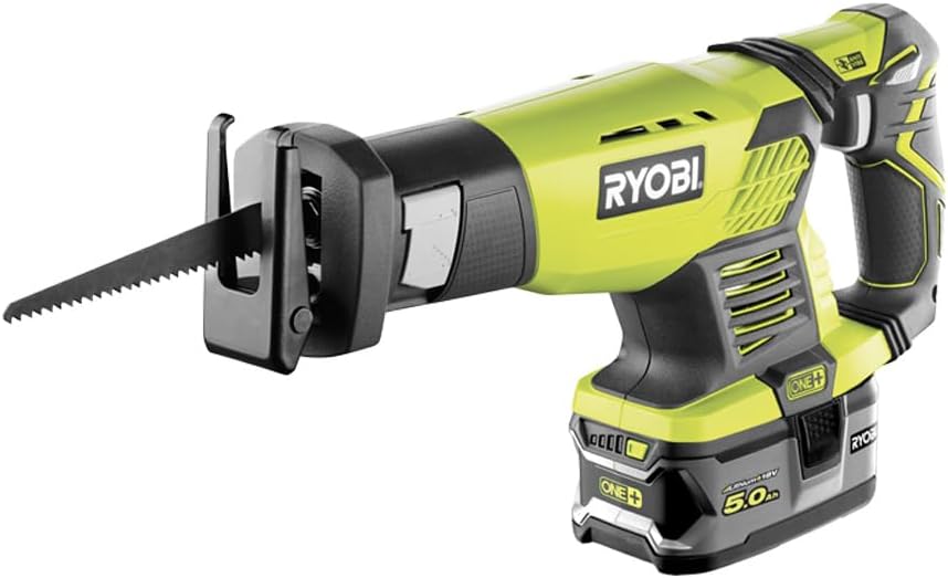RYOBI 18 V ONE+ Akku-Säbelsäge RRS1801M (Hublänge 22mm, Leerlaufhubzahl 3.100 (min−1), ohne Akku und