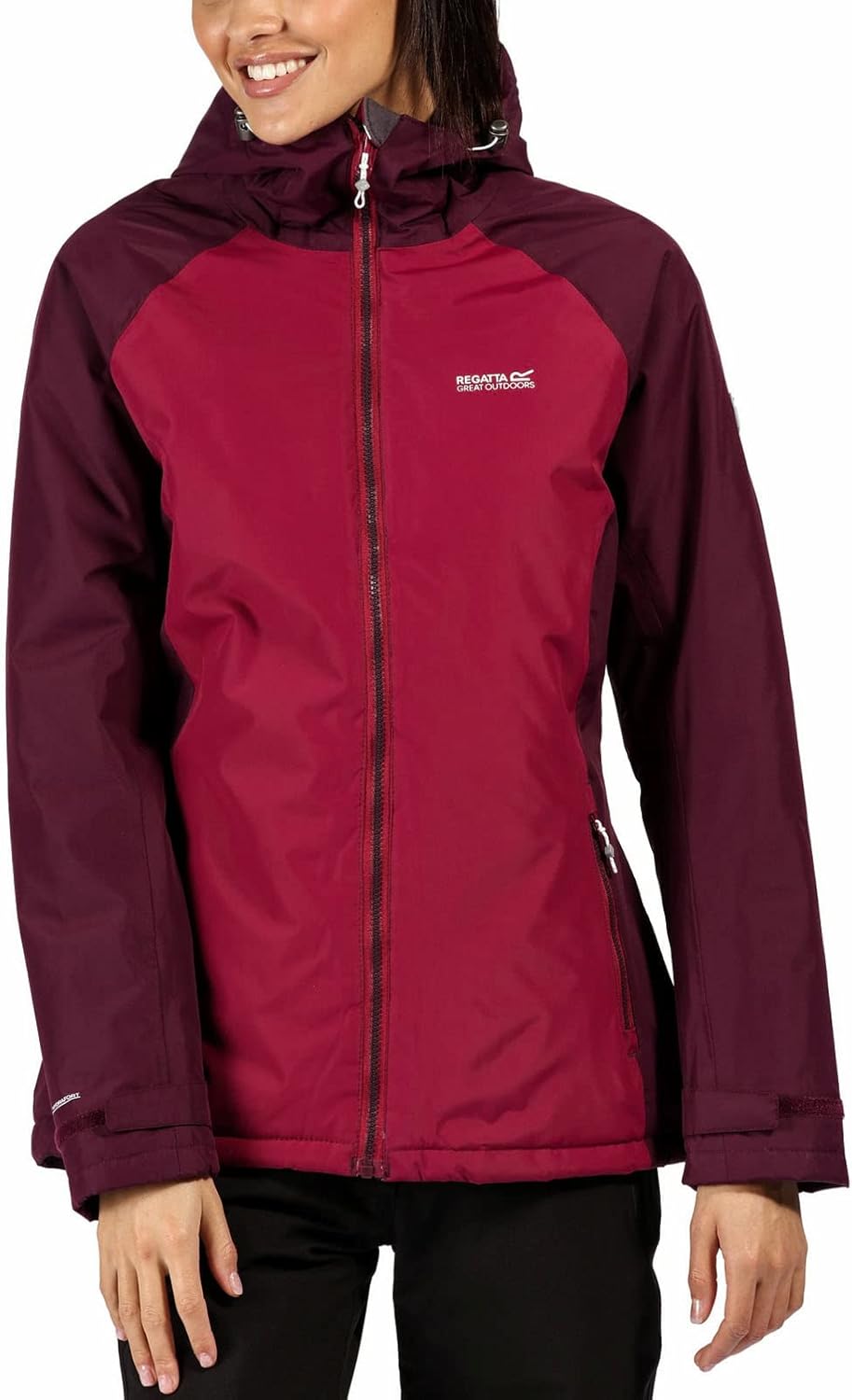 Regatta Damen Voltera Protect Waterproof Taped Seams Heated Hooded Jacket Jacke M Violett/Pflaume, M