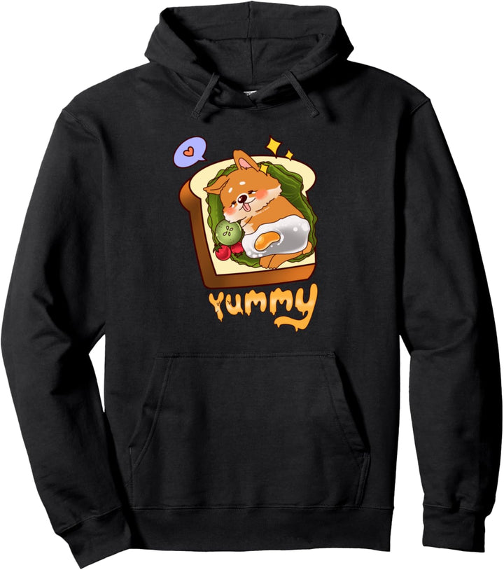 Hunde Welpe im Sandwich, Mädchen, Kinder, Kawaii Kult Pullover Hoodie