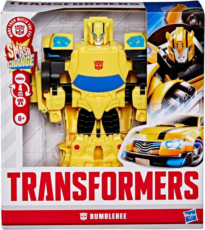 Transformers Smash Changers Bumblebee Action-Figur, lässt Sich vom Roboterspielzeug in EIN Spielzeug