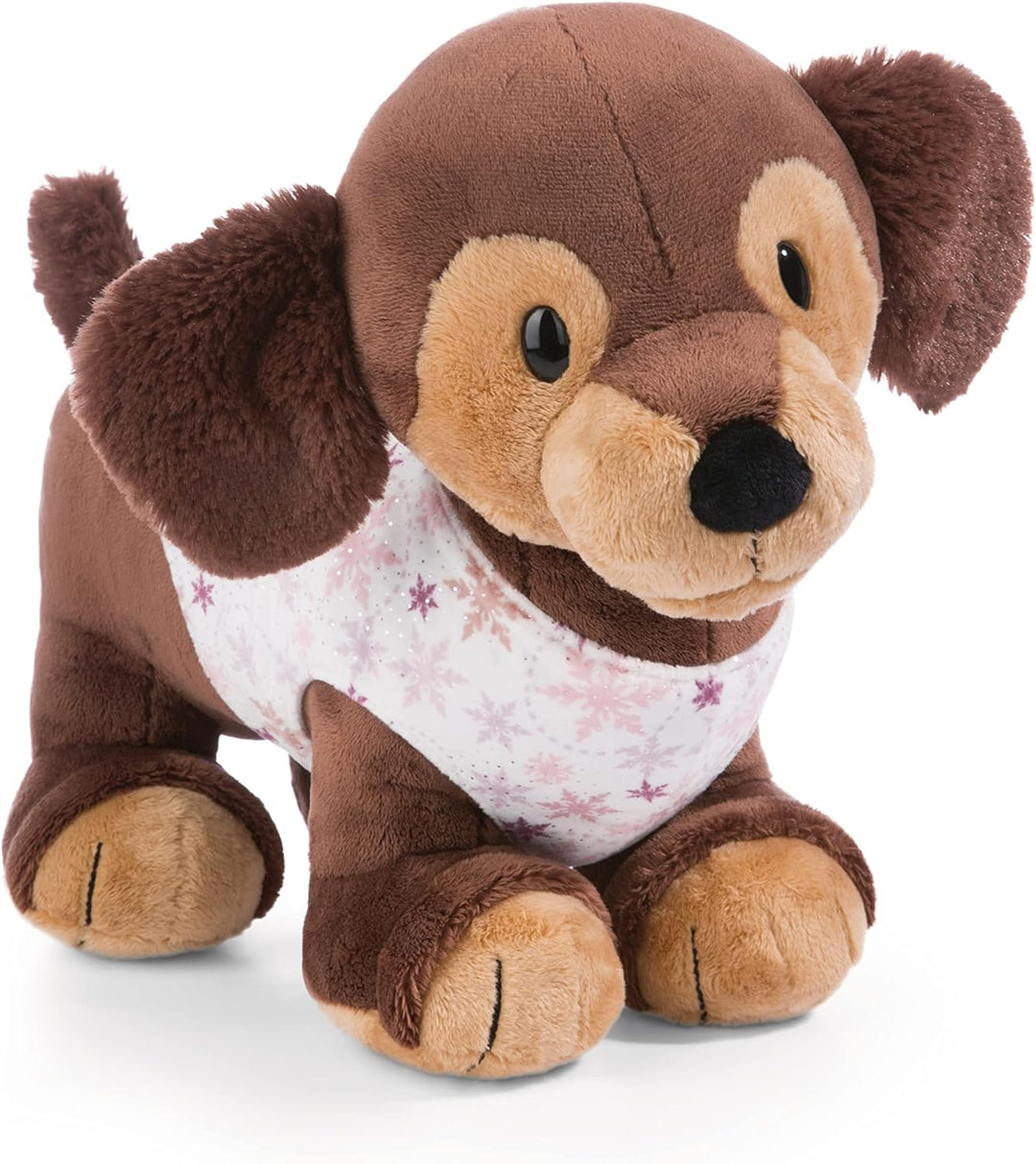 NICI 49320 Kuscheltier Dackel Skida 38cm braun stehend-Nachhaltiges Stofftier aus weichem Plüsch, ni