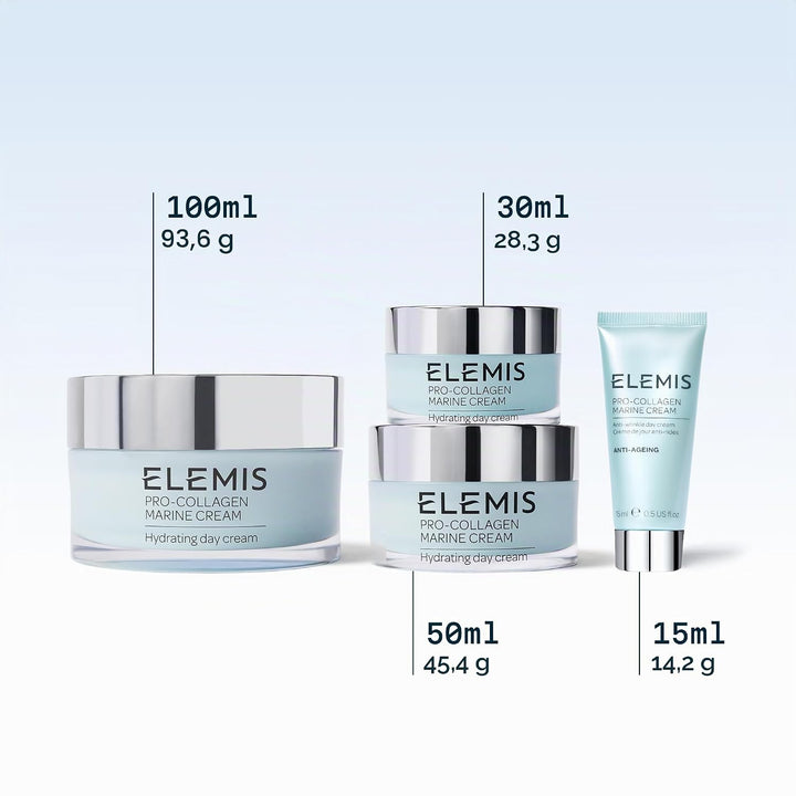Elemis Pro-Collagen Marine Cream, Anti-Falten, ultraleicht, 3-in-1-Feuchtigkeitscreme für das Gesich