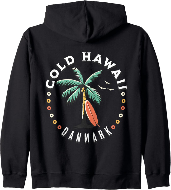 Kalter hawaiiischer Retro-Surfer Danmark Kapuzenjacke