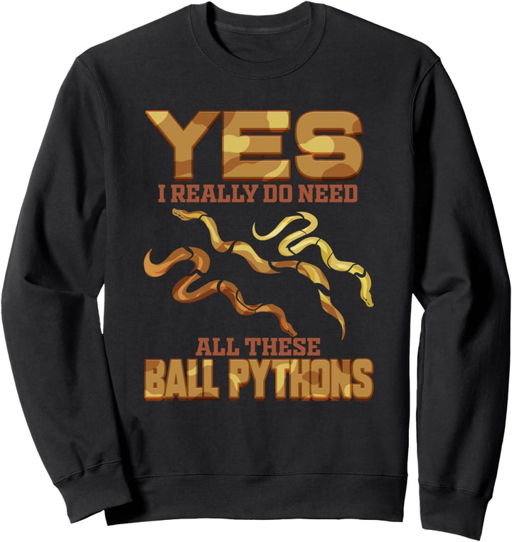 Königspython Schlange Schlangenzucht Python Geschenk Sweatshirt