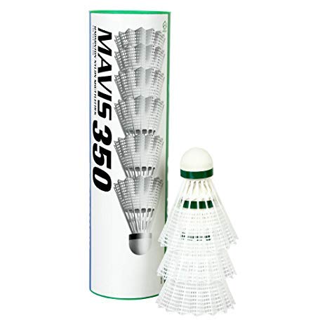 Yonex Mavis 350 Badmintonball weiss 3X6=18 Stück Nylonshuttle Farbe: grün/langsam
