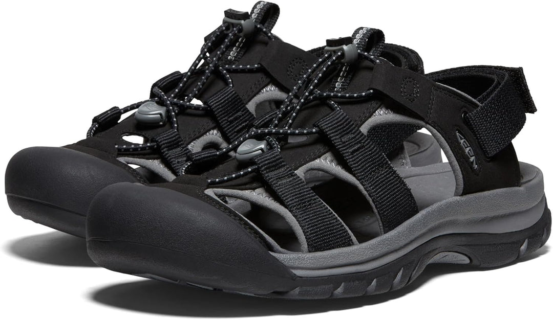 KEEN Clearwater CNX Herren Sandalen, Black Steel Grey