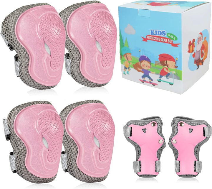 LANOVAGEAR Kinder Schützer Inliner Schonerset Schutzausrüstung Kinder Knieschoner Ellenbogenschoner