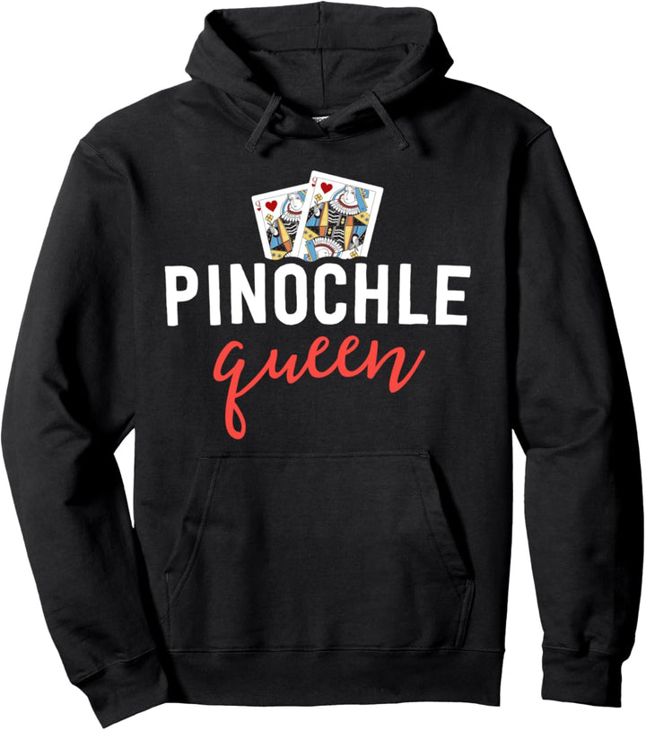 Funny Pinochle Shirt Women Pinochle Queen Player Mom Gift Pullover Hoodie