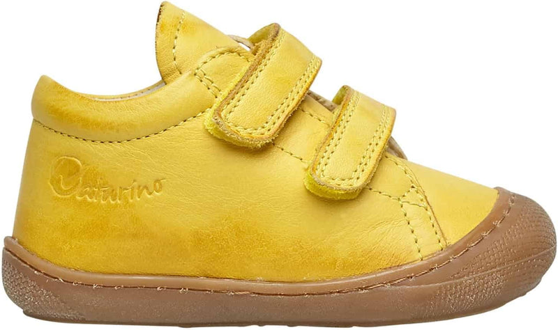NATURINO Cocoon VL-Lauflernschuhe aus Leder 17 EU Gelb, 17 EU Gelb