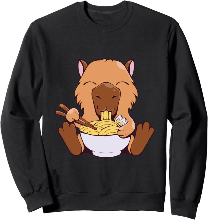 Offizieller Cabybara Ramen Niedlicher Cartoon-Tier Japanisch Sweatshirt