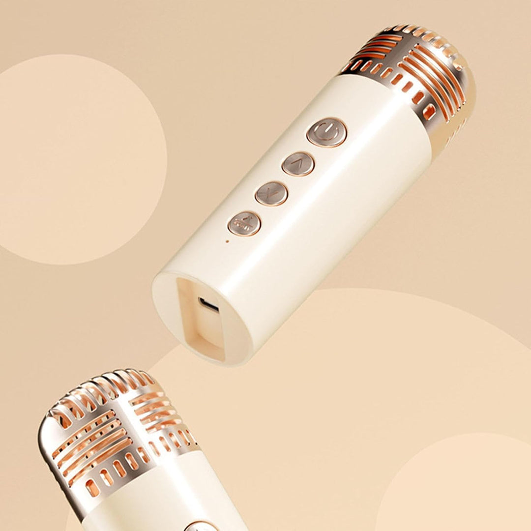Karaoke-Maschine mit 2 Mikrofonen, RGB-Farblicht, kabelloser Karaoke-Lautsprecher, RGB-Beleuchtung,