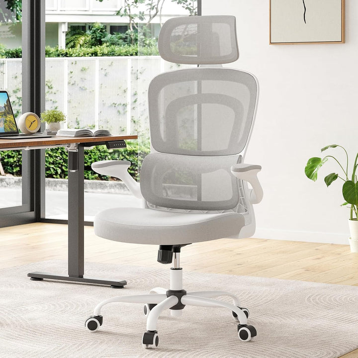 Farini Ergonomischer Stuhl Büro Computer Stuhl mit Rollen Schreibtisch für Bequemer Home Office Höhe