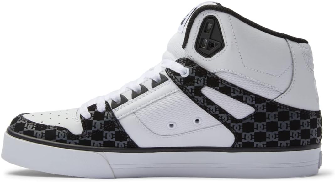 DC Shoes Herren Pure High-top WcSneaker 46 EU Black White Monogram, 46 EU Black White Monogram