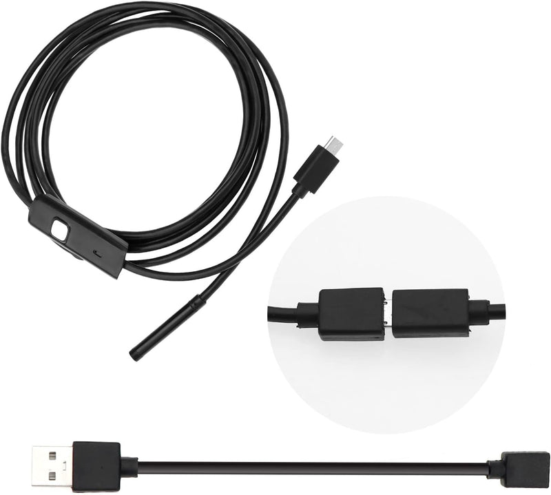 Usb Endoskop Inspektion Kamera Borescope Wasserdicht mit 6 LED Leuchten Kompatibel mit Android Win X