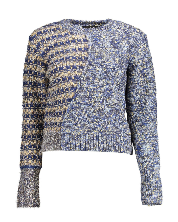 Desigual Damen Pullover Sweater L Blau, L Blau
