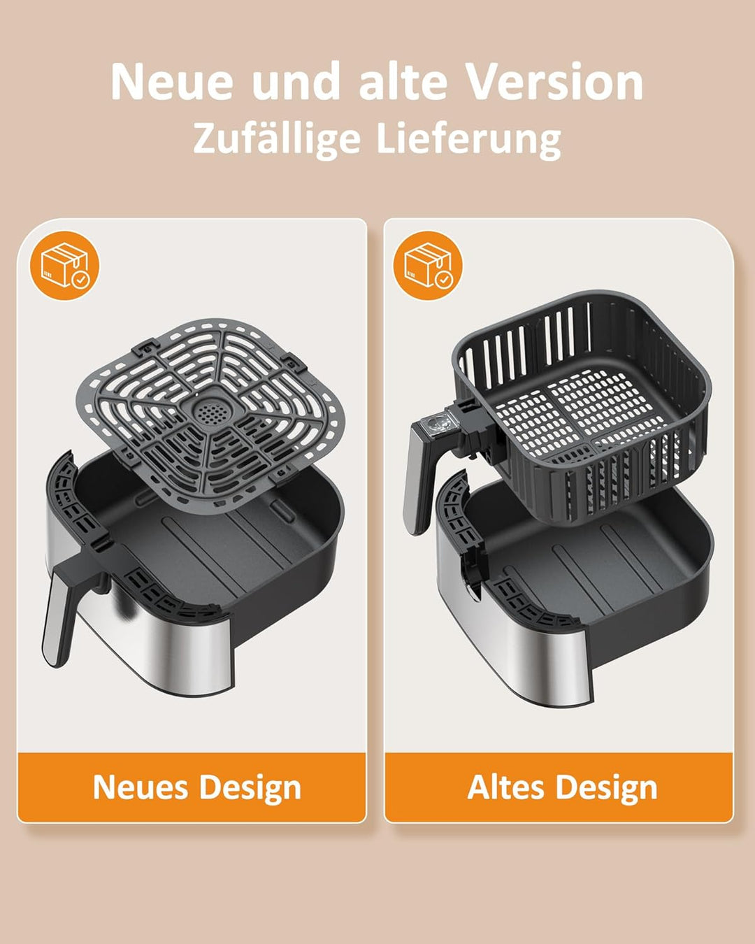 Innsky Heissluftfritteuse 5,5L XXL, 1700W Heissluftfriteuse mit Digitalem LED-Touchscreen und 7 Prog