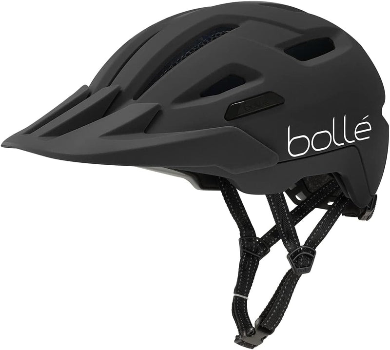 Bollé - Stance Cross, Bike Helmet, Urban Bike Helmet, Mountainbike Helmet, Visor Helmet Schwarz S, S