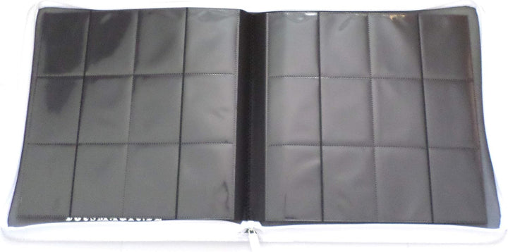 docsmagic.de Premium Pro-Player 12-Pocket Playset Zip-Album White - 480 Card Binder - MTG - PKM - YG