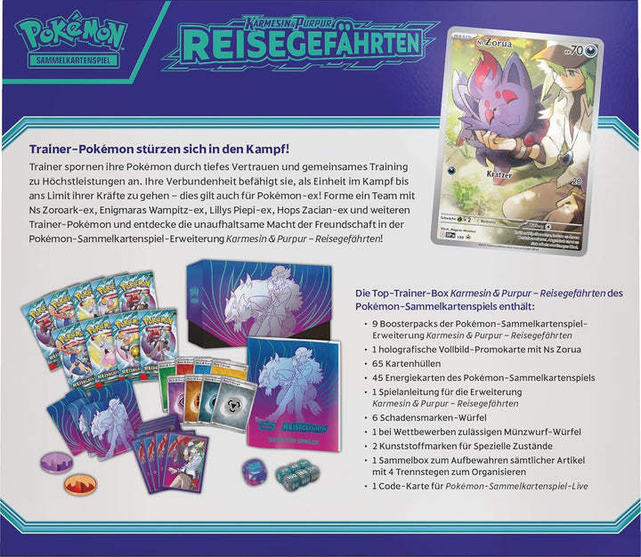 Pokémon-Sammelkartenspiel: Top-Trainer-Box Karmesin und Purpur – Reisegefährten (1 Vollbild-Promokar