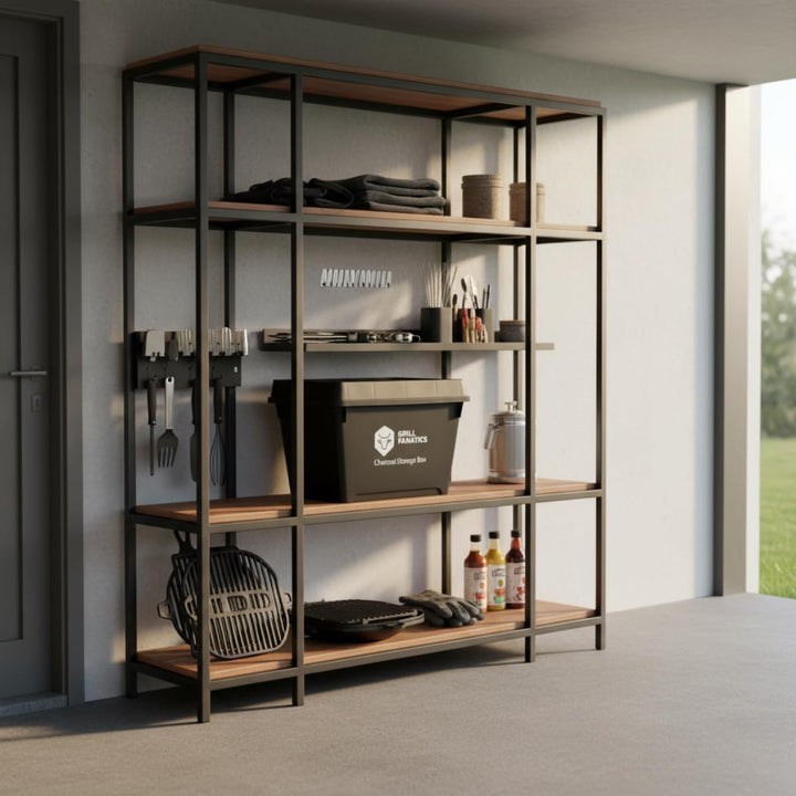 Cookinglife Grillkohle-Aufbewahrungsbox 60 x 40 x 42 cm - feuchtigkeitsbeständig