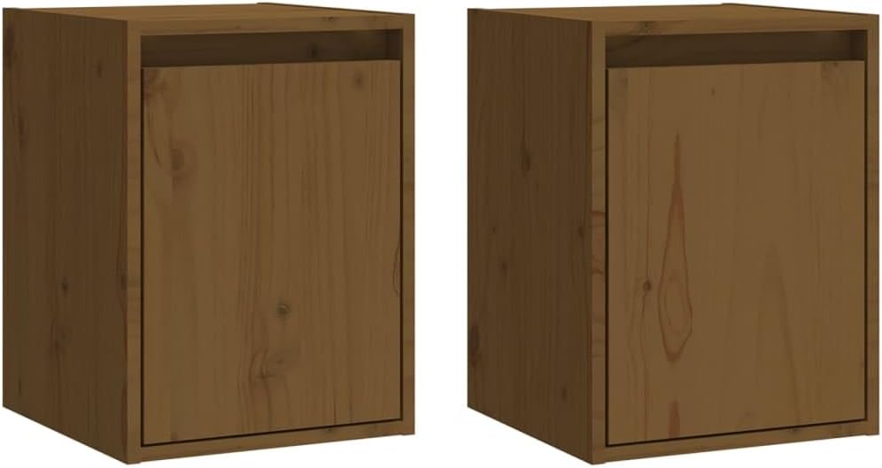 vidaXL 2X Wandschrank Hängeschrank TV Schrank Holzschrank TV Möbel Regal Aufbewahrung Wohnzimmer Büc