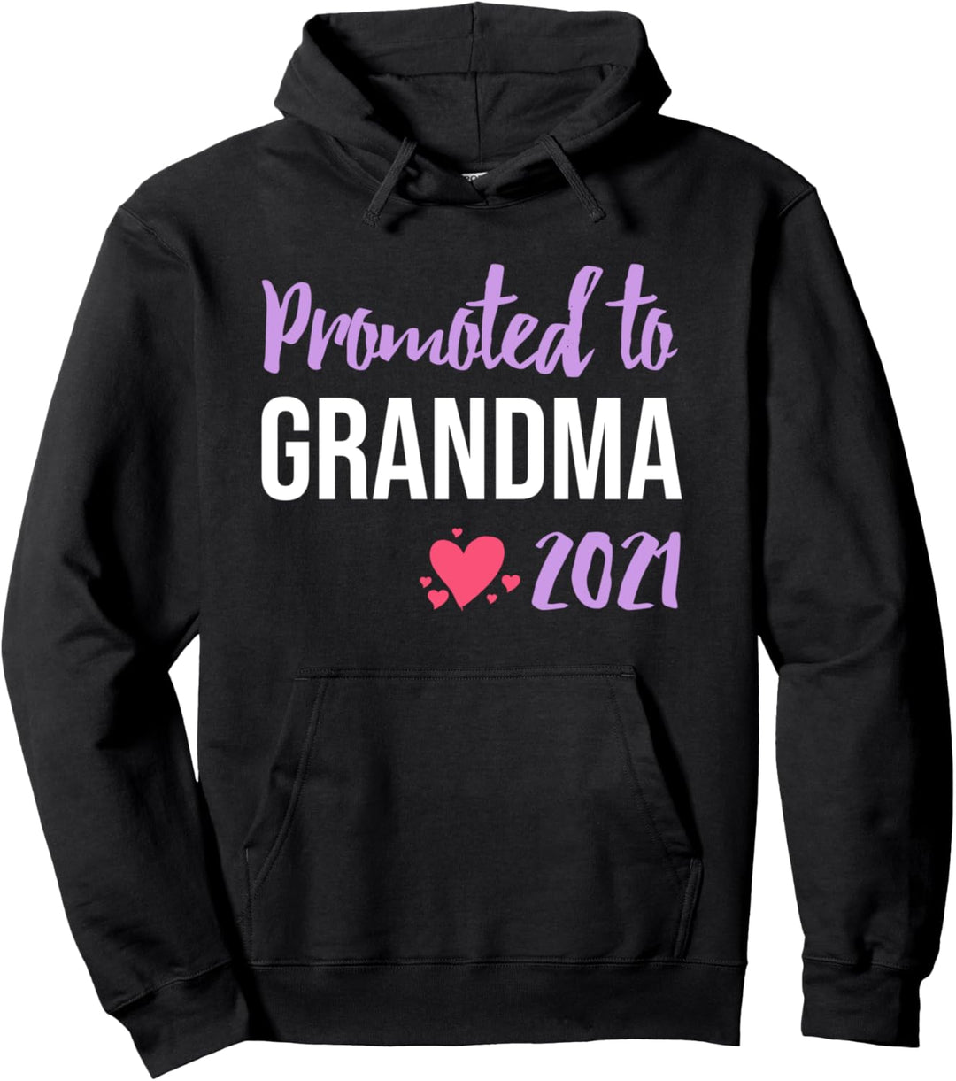 Promoted to Grandma 2021 Pullover Hoodie
