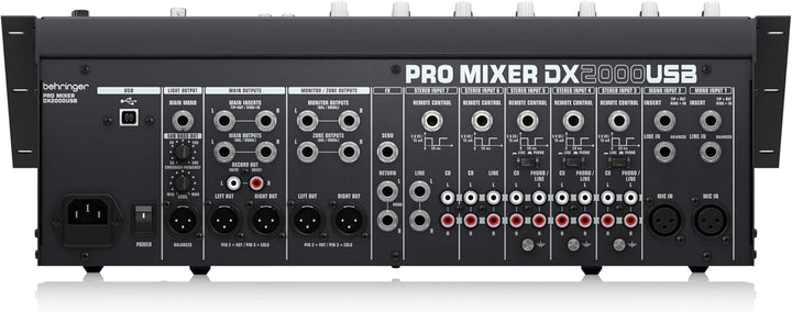 Behringer PRO MIXER DX2000USB Professioneller 7-Kanal-DJ-Mixer mit INFINIUM „kontaktfreiem“ VCA-Cros