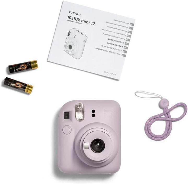 Fujifilm Instax Mini 12 Sofortbildkamera mit 40 Aufnahmen, Lilac Purple