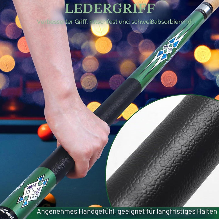 Kmise Billard-Stick-Set, 147 cm, Billard-Queue-Stick, Snooker-Spiel, Billard-Sticks für Männer, prof