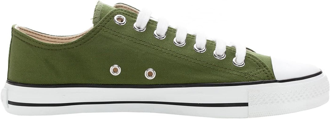 Ethletic - Unisex - Sneaker - Trainer White Cap Lo Cut 47 EU Camping Green Just White, 47 EU Camping