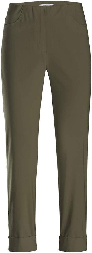 Stehmann Igor-680, Sportive 7/8 Damenhose mit Gesaesstaschen 36 Khaki, 36 Khaki