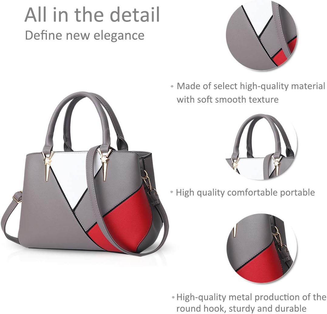 NICOLE & DORIS Handtaschen für Damen taschen Leder Damen Handtasche die neuesten Trends Spleiss Farb