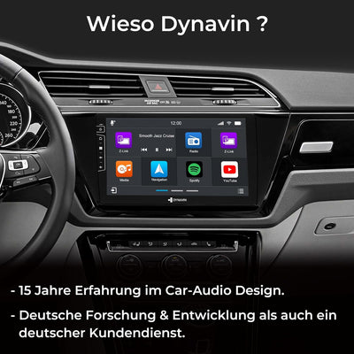 DYNAVIN Android Autoradio Navi Kompatibel für VW Touran ab 2015; mit 4 * 100W DSP Verstärker | DAB+