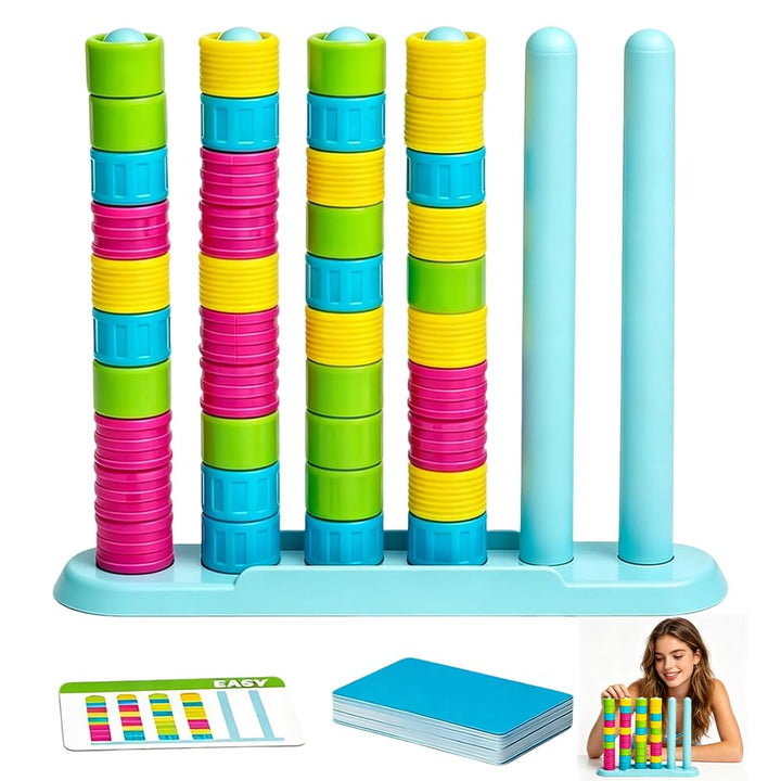 Mineup Farb Stapel Challenge Spiel, Generisch Color Stack Game, Generisch Farbstapel, Color Stack Ma