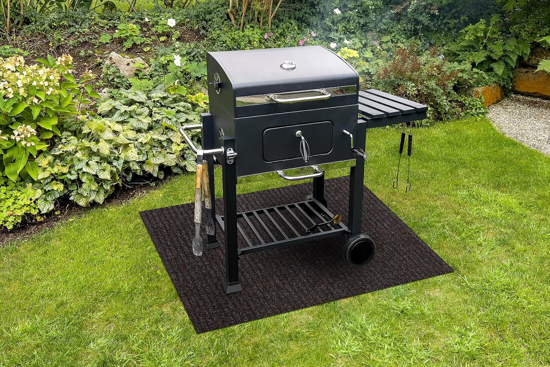 Grillschutzmatte GIN für die Terrasse draussen braun 120x120 cm Gin Braun 120x120 cm, Gin Braun 120x
