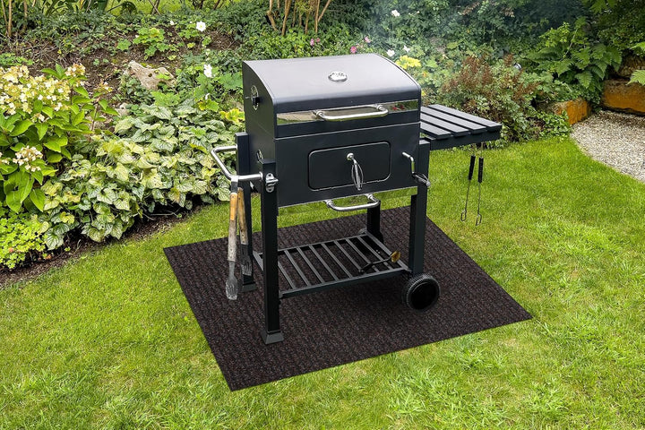 Grillschutzmatte GIN für die Terrasse draussen braun 120x120 cm Gin Braun 120x120 cm, Gin Braun 120x
