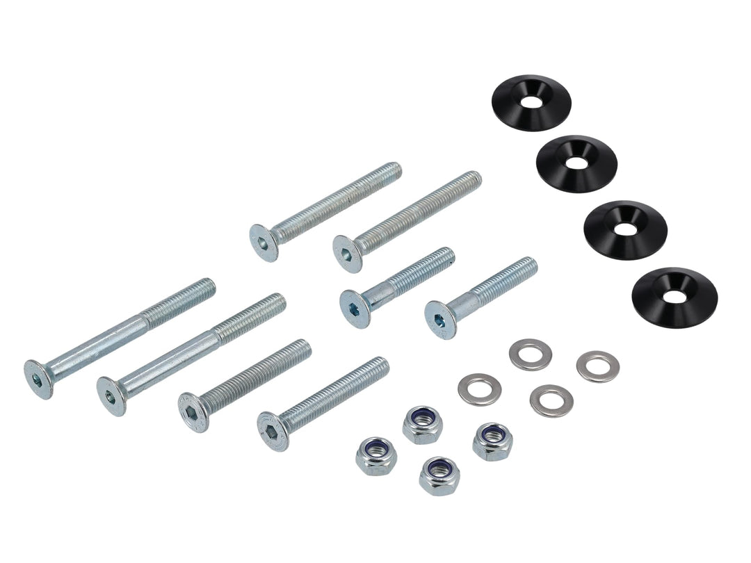 Set: CNC Senkscheiben für Stossdämpfer/Federbein, Schwarz - für S51, S50,