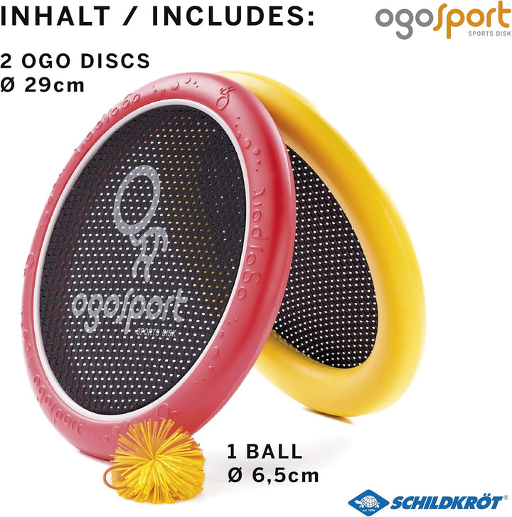 Schildkröt Ogo Sport Set, 2 Ogo Softdiscs Ø29cm, 1 Ball, Standardgrösse, der beliebte Spiel-Klassike