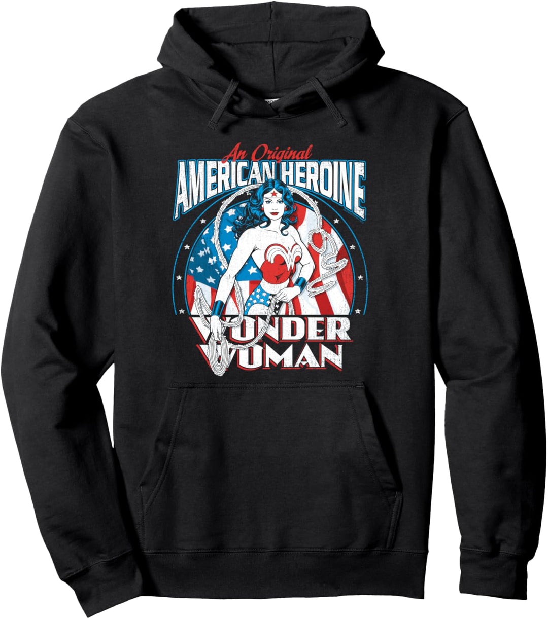 Wonder Woman American Heroine Pullover Hoodie